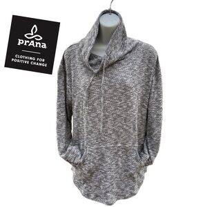 PrAna Frieda Gray Cowl Neck Sweater